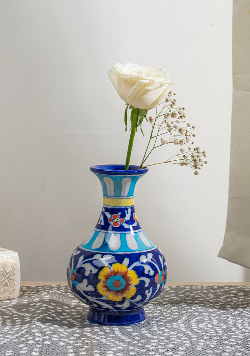 Blue Pottery Blue Genie Vase